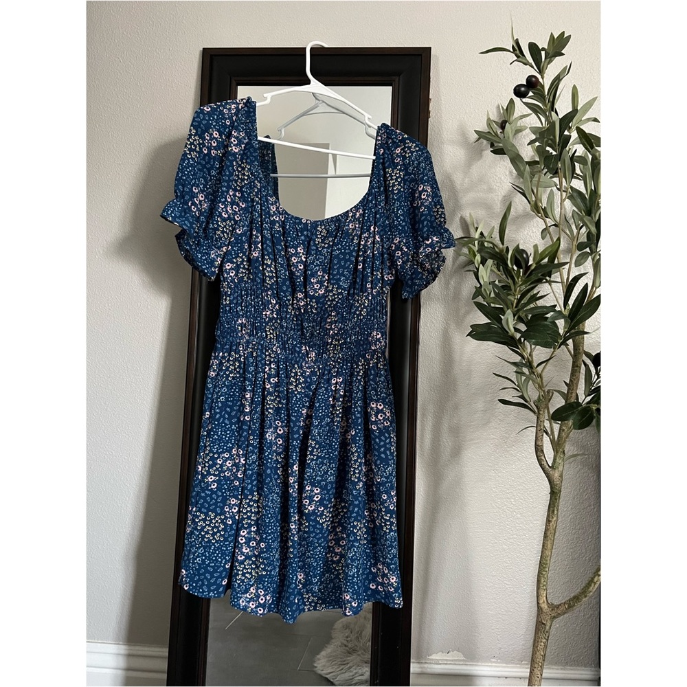 One Clothing / Nordstrom Shirred Floral Dress